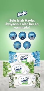 SOLO Beyaz Sabun Kokulu Mendil 1x90 - Seçenekler: 1 Adet, 1 Adet (2 paketi), Pack of 3