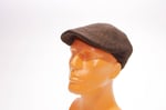 solognac Erkek Şapka Driver Kasket Flat Cap Su Tutmaz Yünlü Tweed Plate Kahverengi kahverengi 58 CM