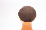 solognac Erkek Şapka Driver Kasket Flat Cap Su Tutmaz Yünlü Tweed Plate Kahverengi kahverengi 58 CM