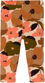 Somon Kız Çocuk Retro Flowers Desen Kapri