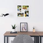 SONGMICS 4 fotoğraf için resim çerçevesi kolajı, 10 x 15 cm RPF25WT