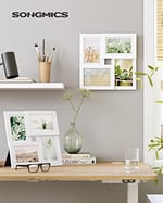 SONGMICS 4 fotoğraf için resim çerçevesi kolajı, 10 x 15 cm RPF25WT