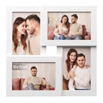 SONGMICS 4 fotoğraf için resim çerçevesi kolajı, 10 x 15 cm RPF25WT