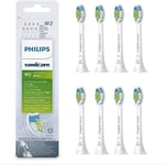 SONICARE Philips Orijinal Yedek Fırça Optimal White HX6068/12, 2 x Daha az Renk Daha Beyaz Dişler için, 8 Adet
