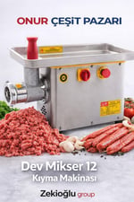 Sonmez Endustriyel Dev Mikser 12Lik Kiyma Makinesi Et Cekme Makinasi