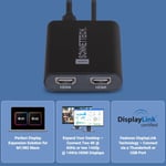 SoNNeT USB-C - Dual HDMI 2.1 adaptör – 60 Hz, HDR, HDCP, tak ve çalıştır özellikli iki 4K ekranı destekler, Thunderbolt 4/3, MacOS ve Windows ile uyumlu, profesyonel uygulamalar için ideal