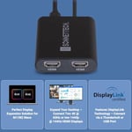 SoNNeT USB-C - Dual HDMI 2.1 adaptör – 60 Hz, HDR, HDCP, tak ve çalıştır özellikli iki 4K ekranı destekler, Thunderbolt 4/3, MacOS ve Windows ile uyumlu, profesyonel uygulamalar için ideal