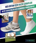 SONNORS 6 Çift Uniseks Sneaker Kadın Erkek Çorap - Organik Pamuk Patik Spor Çorabı - Kısa Çorap Dikişsiz Rahat Kalıp - Beyaz Siyah Gri