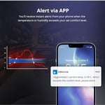 SONOFF SNZB-02D Akıllı Mini ZigBee Sıcaklık ve Nem Sensörü, İç Mekan Higrometre Termometresi, LCD Ekran, 5S Yenileme, Alexa/Google Home/Home Assistant ile Uyumlu