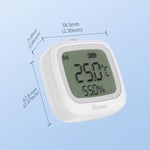 SONOFF SNZB-02WD IP65 Zigbee LCD akıllı sıcaklık nem sensörü, sera/banyo için su geçirmez, diyagramlı uygulama izleme, esnek kurulum