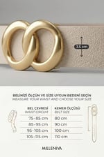Sonsuzluk Gold Tokalı Kadın Kemer 3.5 cm