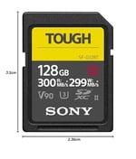 Sony SF-G128T SD Hafıza Kartı (128 GB, UHS-II, SD Tough, G Serisi)