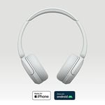 Sony WH-CH520 Kablosuz Bluetooth Kulaklık - Hızlı Şarj Fonksiyonlu 50 Saate Kadar Pil Ömrü, Kulak Üstü Modeli - Beyaz - Seçenekler: Tek kişilik, Modern, Çağdaş