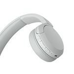 Sony WH-CH520 Kablosuz Bluetooth Kulaklık - Hızlı Şarj Fonksiyonlu 50 Saate Kadar Pil Ömrü, Kulak Üstü Modeli - Beyaz - Seçenekler: Tek kişilik, Modern, Çağdaş