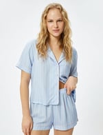 Şort Pijama Altı Beli Lastikli Viskon