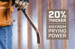Spec Ops Tools 38,1 cm düz kaldırma çubuğu levye kavisli sallanma başlığı damla tırnak çekici sert çelik