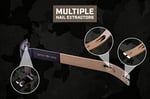 Spec Ops Tools 38,1 cm düz kaldırma çubuğu levye kavisli sallanma başlığı damla tırnak çekici sert çelik