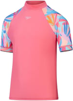 Speedo Baskılı Uzun Kollu Genç Paddle Suit Mayo Unisex Bebek