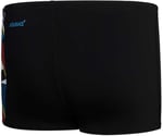 Speedo Erkek Çocuk Slip Mayosu, Digi Alov Panelli, Siyah/Kırmızı, 7-8 Beden