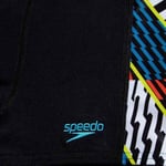 Speedo Erkek Çocuk Şort Mayosu, Digi Alov Panelli, Siyah/Kırmızı, 11-12 Yaş