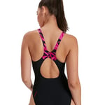 Speedo Hyperboom Splice Muscleback Tek Parça Mayo Kadın