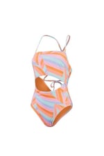 Speedo Kadın Yeni Trend Baskılı Yüzme Kostümü Komik Pembe Balkabağı Baharatı Meraklı Mavi Aşk Tanrısı Mercan