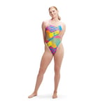 SPEEDO KADIN YÜZÜCÜ MAYOSU LOV DIGI VBK AF PINK YEL 8-1284316625 YZM