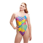 SPEEDO KADIN YÜZÜCÜ MAYOSU LOV DIGI VBK AF PINK YEL 8-1284316625 YZM