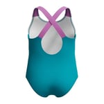 Speedo Kız çocukları yüzmeyi öğrenmek için Crossback motifli mayo | klora dayanıklı | geri dönüşüm malzemesi | esnek malzeme yüzme kıyafeti