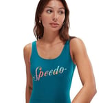 Speedo Logo Deep U-back Tek parça mayo Kadın