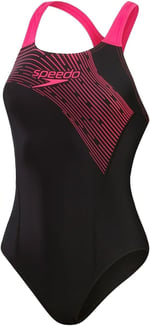 Speedo Medley Logo Kadın Yüzücü Mayosu