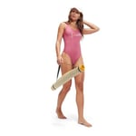 Speedo SPEEDO LOGO DEEP UBK 1PC PT AF Pembe Kadın Mayo Pembe 34
