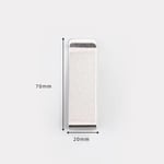 Spelt Metal Kağıt Para Tokası Kart Tutucu Klips Cüzdan Ataş Gümüş 70 mm x 20 mm