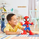 Spidey and his Amazing Friends Marvel Dance 'N Crawl Spidey, İnteraktif Peluş Oyuncak, 20 İfade ve Sesler, 2 Şarkı, Çocuklar için Süper Kahraman Oyuncakları 3 ve Üzeri