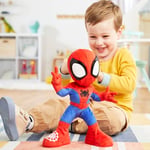Spidey and his Amazing Friends Marvel Dance 'N Crawl Spidey, İnteraktif Peluş Oyuncak, 20 İfade ve Sesler, 2 Şarkı, Çocuklar için Süper Kahraman Oyuncakları 3 ve Üzeri