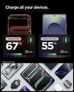 Spigen 30W USB-C Ultra Mini Hızlı Şarj Aleti PPS Desteği/Isı Düşürücü GaN Destekli Akım Korumalı Güç Adaptörü iPhone & Android & iPad & MacBook Type-C Black- ACH08448