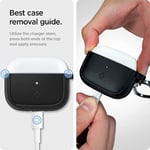 Spigen AirPods 3 ile Uyumlu Kılıf Rugged Armor Üst Düzey Koruma Siyah Karbon Kapak - ASD01978 (Spigen TR Garantili)