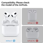 Spigen AirPods 3 ile Uyumlu Kılıf Rugged Armor Üst Düzey Koruma Siyah Karbon Kapak - ASD01978 (Spigen TR Garantili)