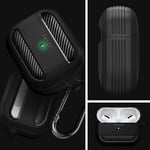 Spigen AirPods Pro (1.nesil) ile Uyumlu Kılıf Rugged Armor Matte Black - ASD00540