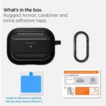Spigen AirPods Pro (1.nesil) ile Uyumlu Kılıf Rugged Armor Matte Black - ASD00540