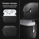Spigen AirPods Pro 2 ile Uyumlu Kılıf Urban Fit Örgü Kumaş Siyah Kapak - ACS05483 (Spigen TR Garantili)