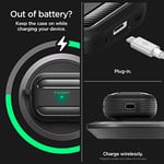 Spigen AirPods Pro 2 ile Uyumlu Kılıf Rugged Armor Üst Düzey Koruma Siyah Karbon Kapak - ACS05482 (Spigen TR Garantili)