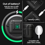 Spigen AirPods Pro 2 ile Uyumlu Kılıf Lock Fit Kilit Mekanizmalı Siyah Kapak - ACS05485 (Spigen TR Garantili) | Güvenli Kilitleme Klipsi, Çift Katmanlı Koruma, Dahil Karabina, Kablosuz Şarj Uyumlu - M