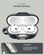 Spigen AirPods Pro 3 ile Uyumlu Kılıf Nano Pop Kaymaz Silikon Siyah Kapak - ACS10133 (Spigen TR Garantili)