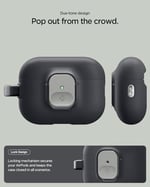 Spigen AirPods Pro 3 ile Uyumlu Kılıf Nano Pop Kaymaz Silikon Siyah Kapak - ACS10133 (Spigen TR Garantili)