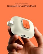 Spigen AirPods Pro 3 ile Uyumlu Kılıf Nano Pop Kaymaz Silikon Bej Kapak - ACS10134 (Spigen TR Garantili)