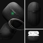 Spigen AirPods Pro ile Uyumlu Kılıf Urban Fit Örgü Kumaş Siyah Kapak - ASD00572 (Spigen TR Garantili)