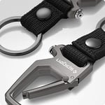 Spigen Anahtarlık Kanca ve Şişe Açacağı Carabiner Füme - AHP01869 (Spigen TR Garantili)