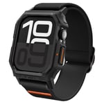 Spigen Apple Watch 42mm Seri 11/10 ile Uyumlu Kılıf & Kordon Lite Fit Pro Nefes Alabilen Hafif Dokuma Siyah Kayış - ACS08594 (Spigen TR Garantili)