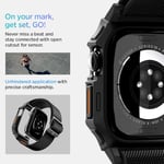 Spigen Apple Watch 42mm Seri 11/10 ile Uyumlu Kılıf & Kordon Lite Fit Pro Nefes Alabilen Hafif Dokuma Siyah Kayış - ACS08594 (Spigen TR Garantili)